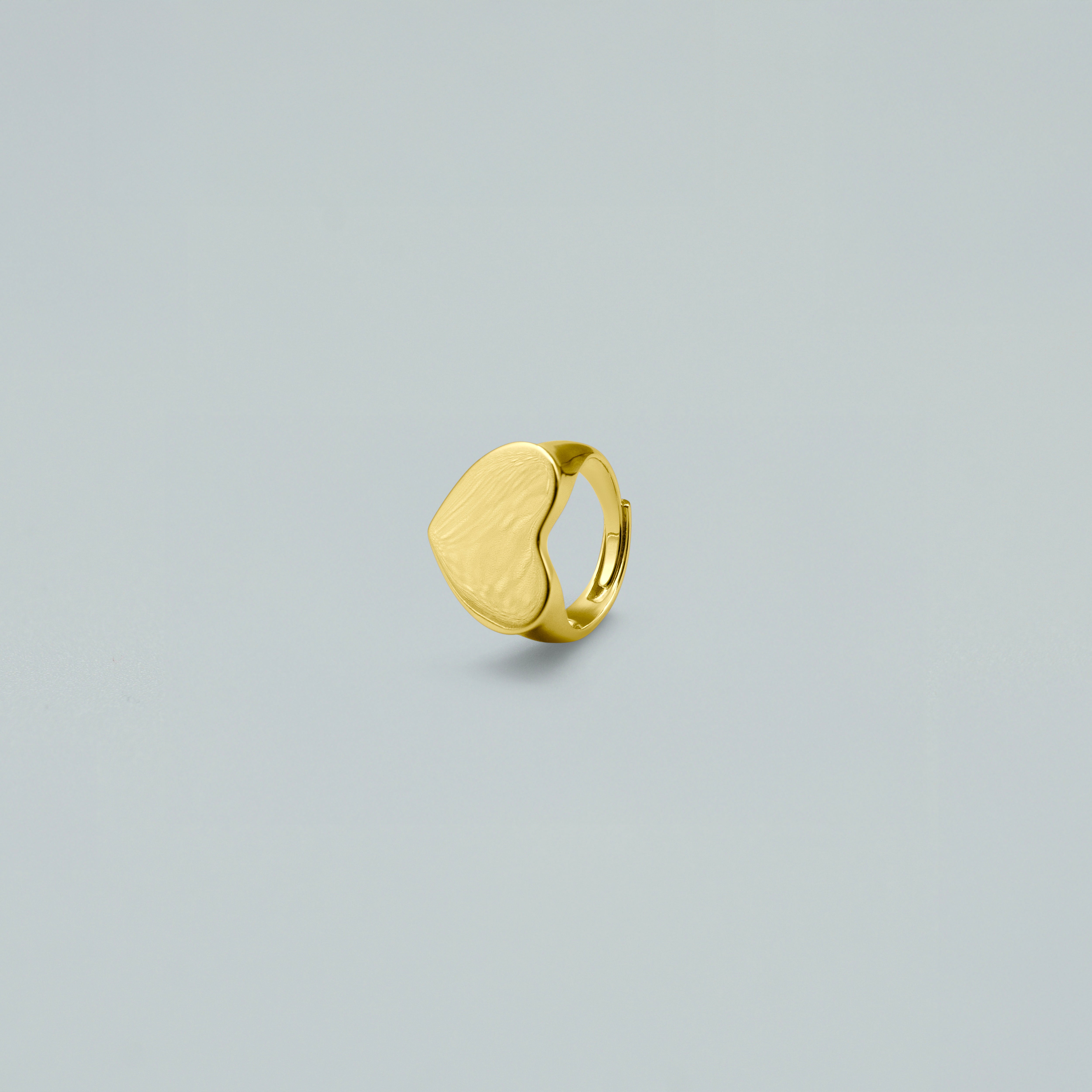 Anello "Maxi Love" – Argento 925 con Finitura Dorata