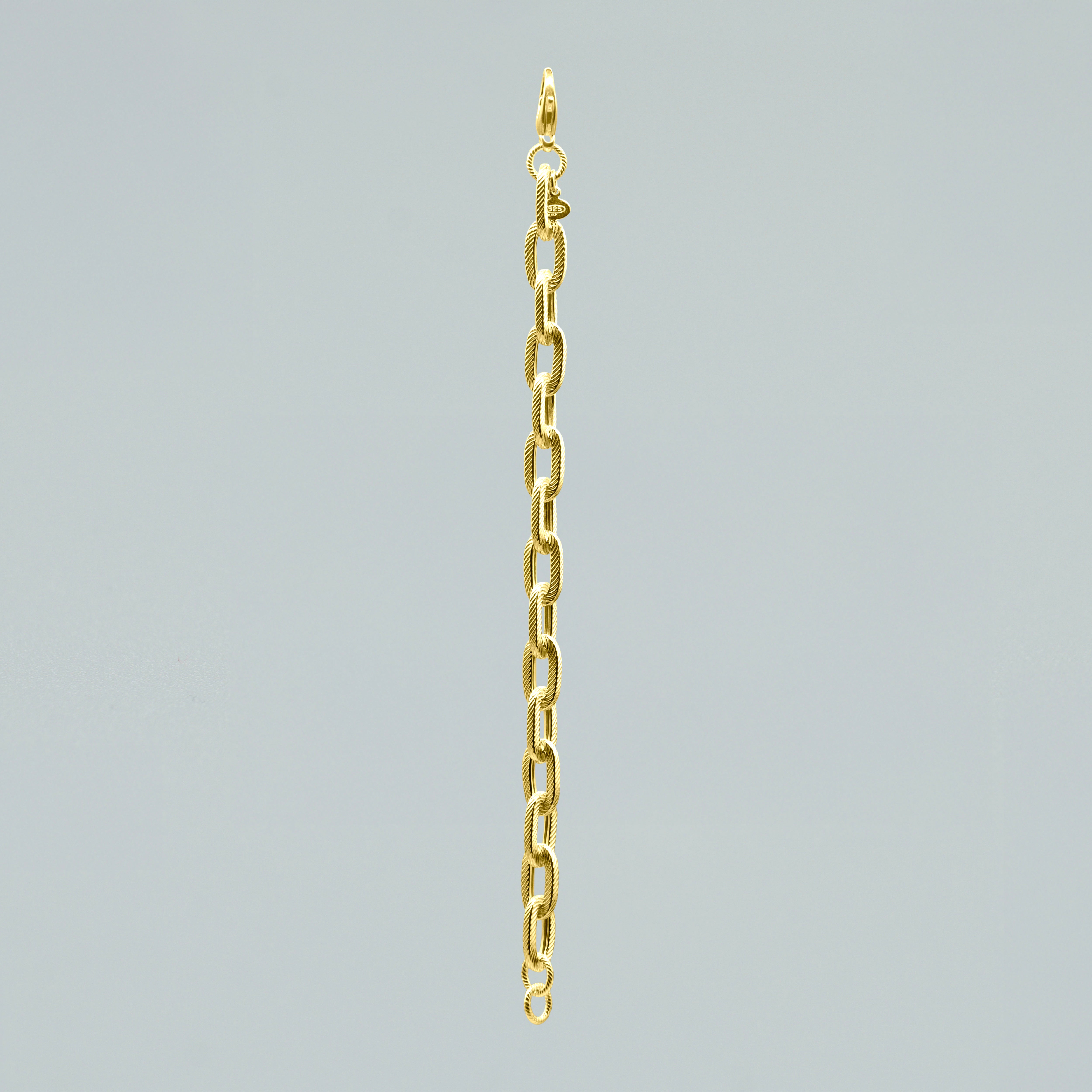 Bracciale "Chained" in Argento 925 con Finitura Dorata