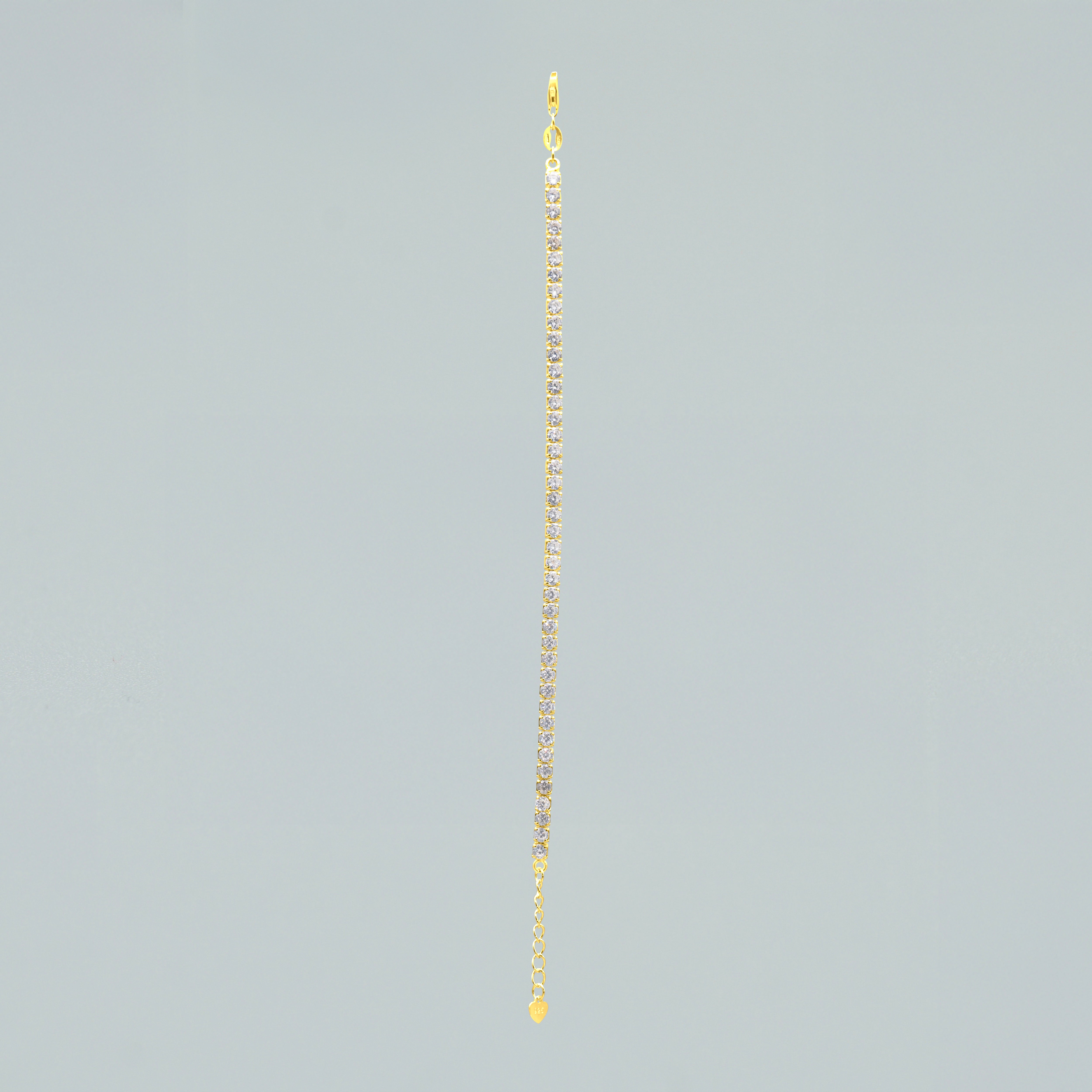 Bracciale "Maxi Tennis" con Finitura Dorata