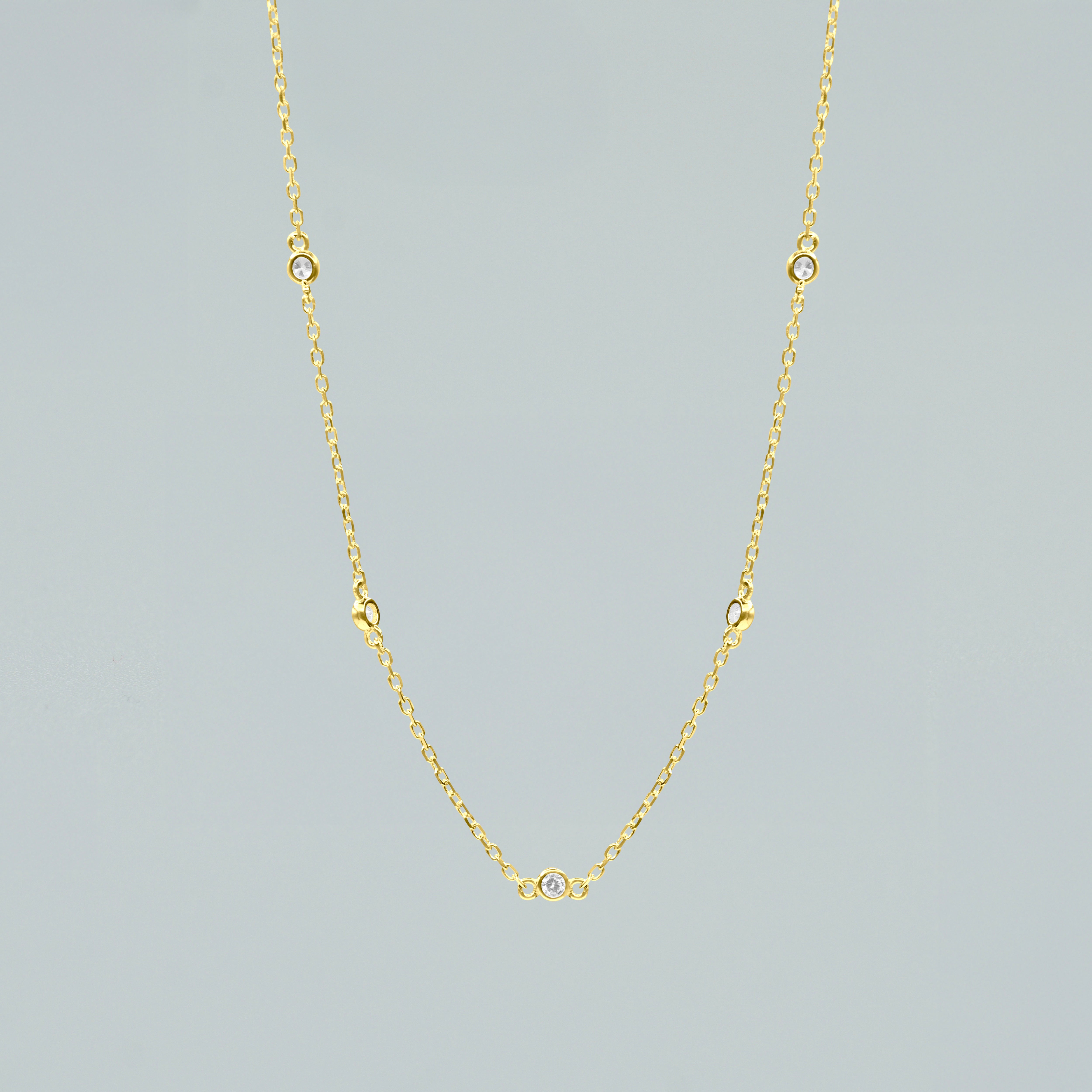 Collana "Interstellar" in Argento 925 - Finitura Dorata