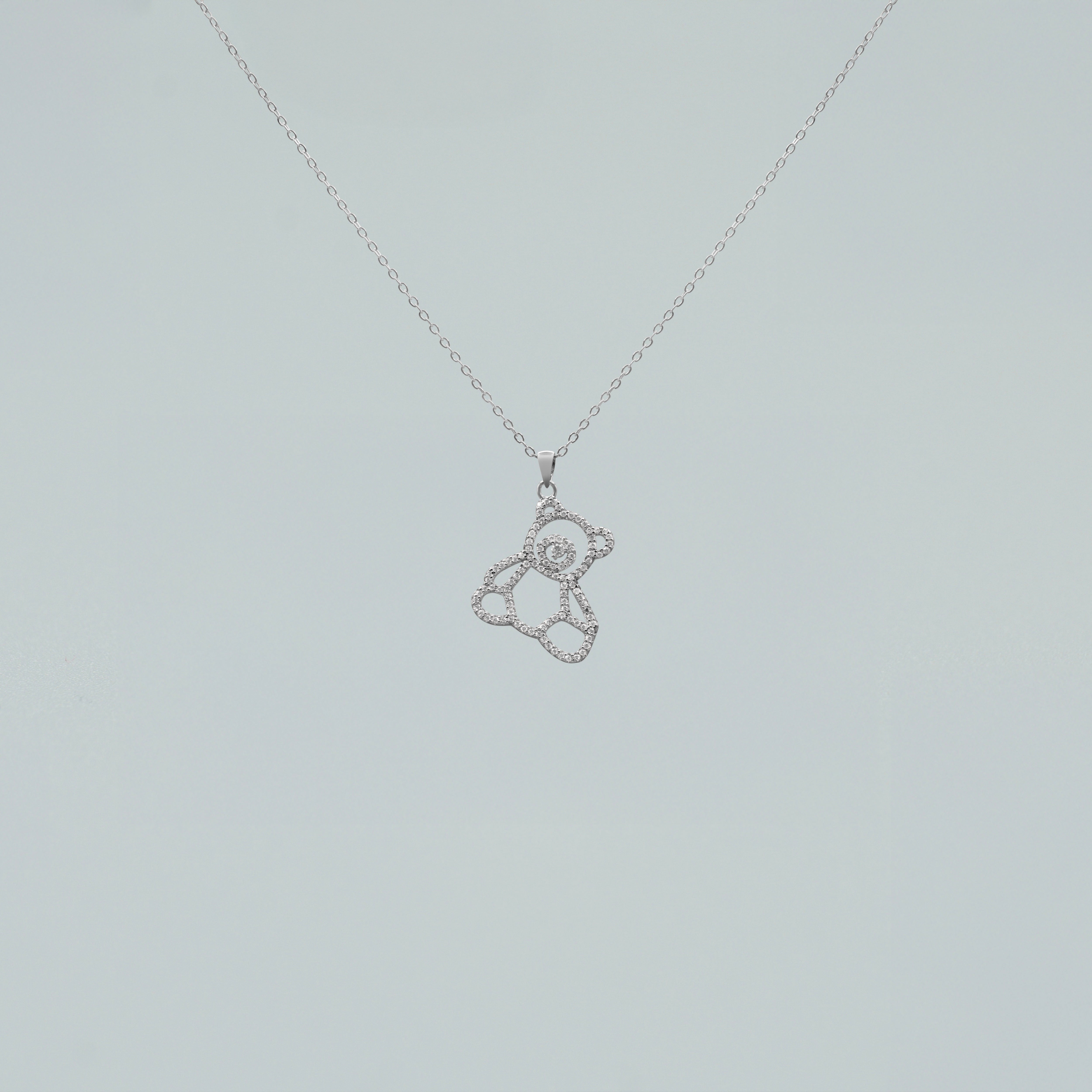 Collana "Teddy" in Argento 925 con Zirconi