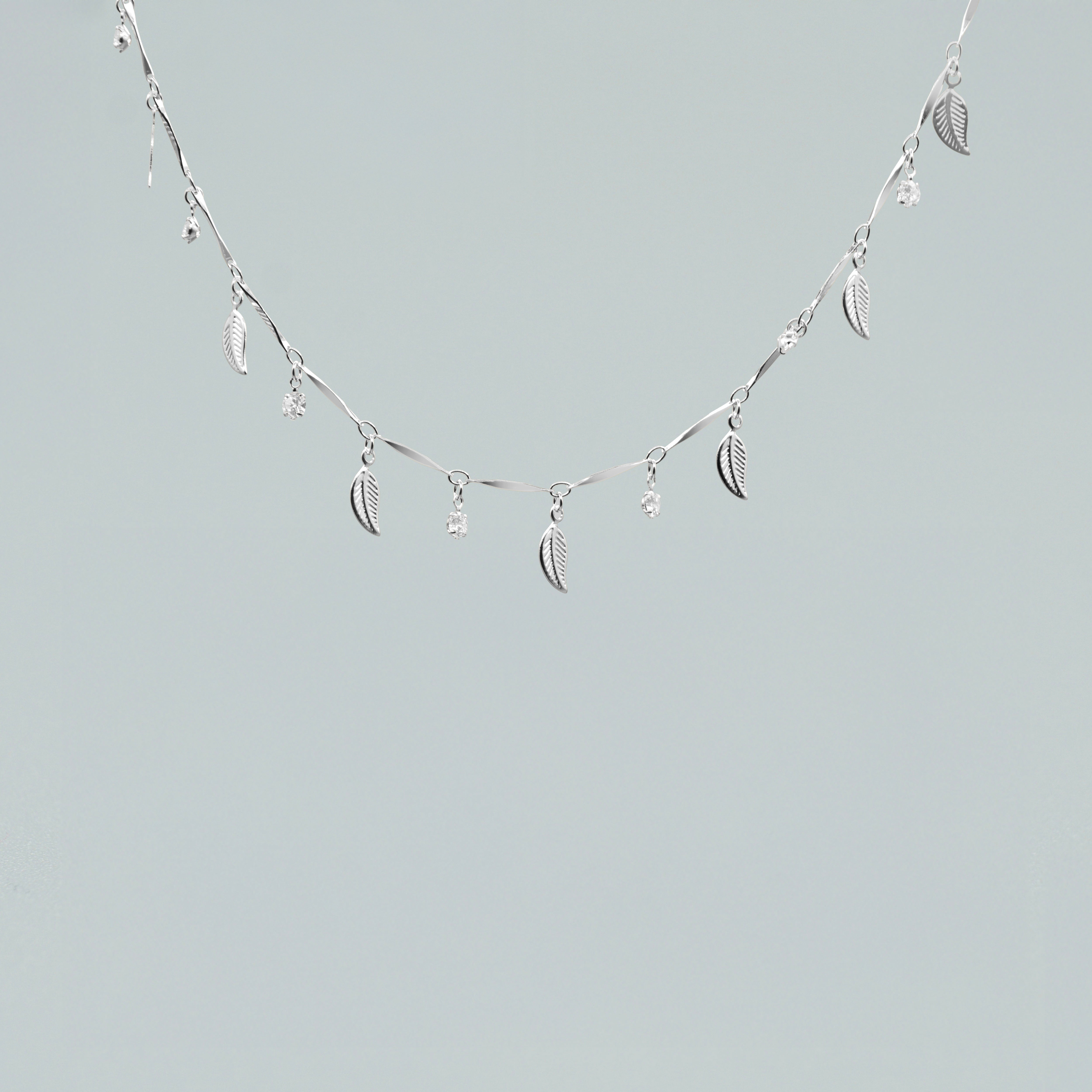 Cavigliera "Dancing Leaves"- Argento 925