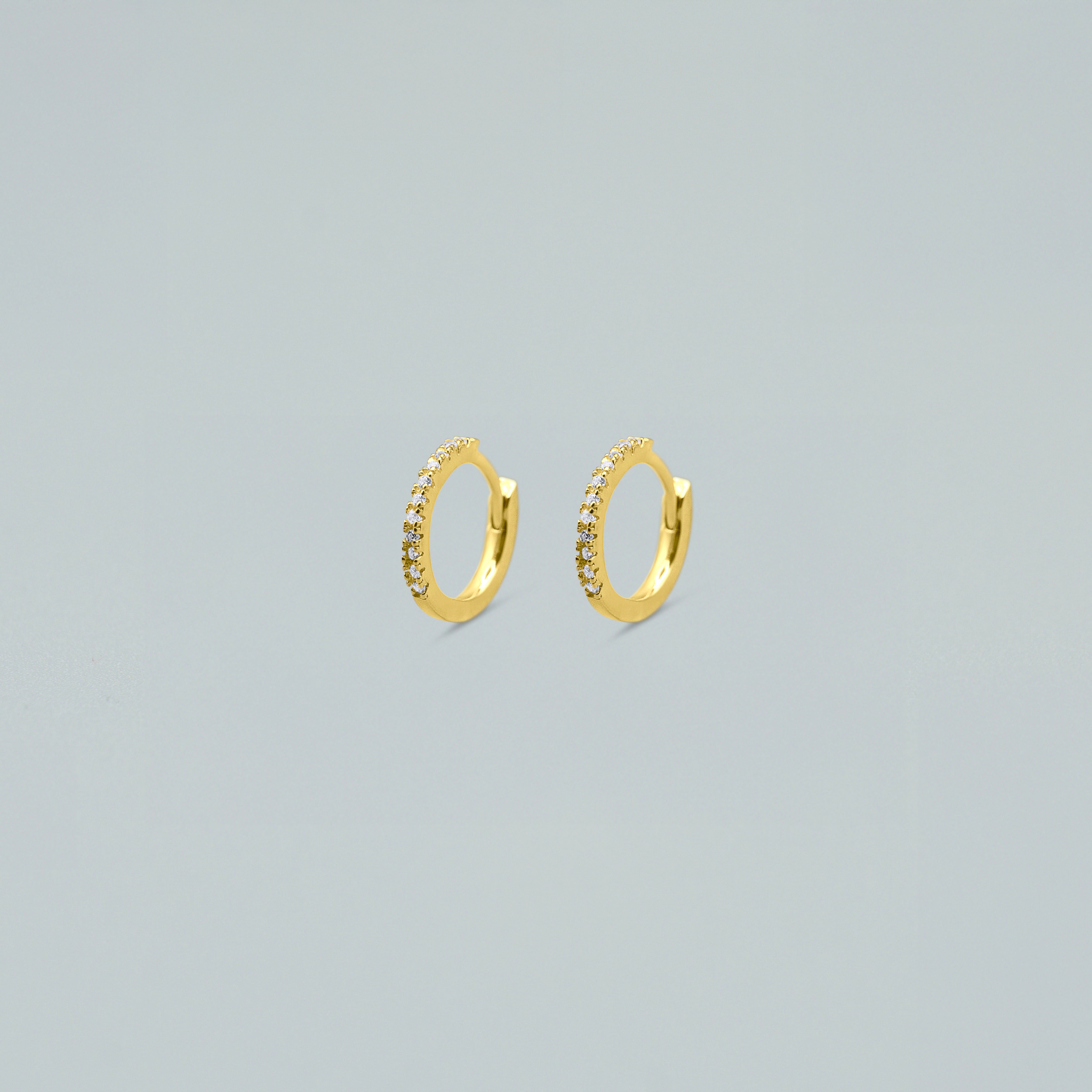 Orecchini "Halo"- Argento 925 con Finitura Dorata