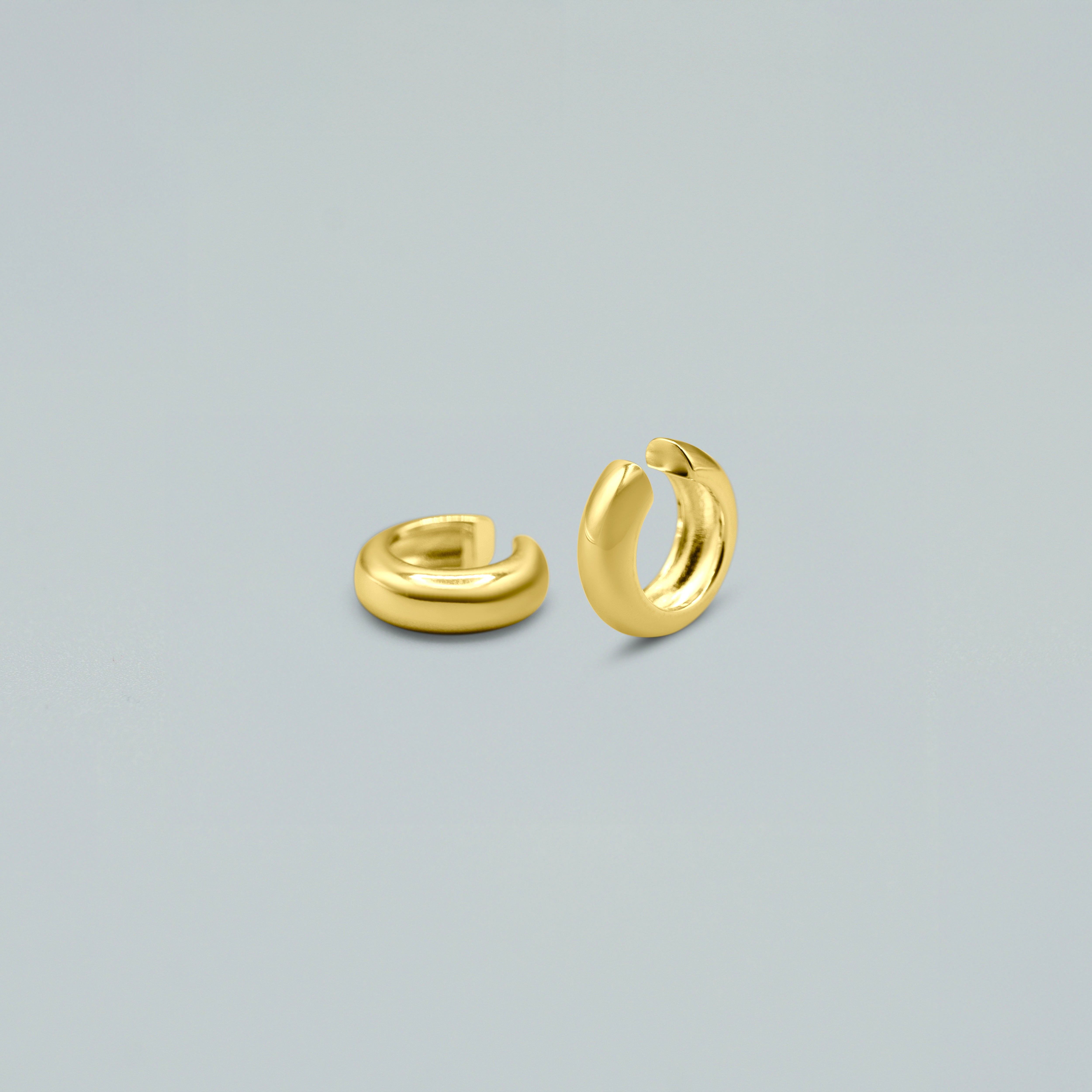 Ear Cuff "Donuts"- Argento 925 con Finitura Dorata