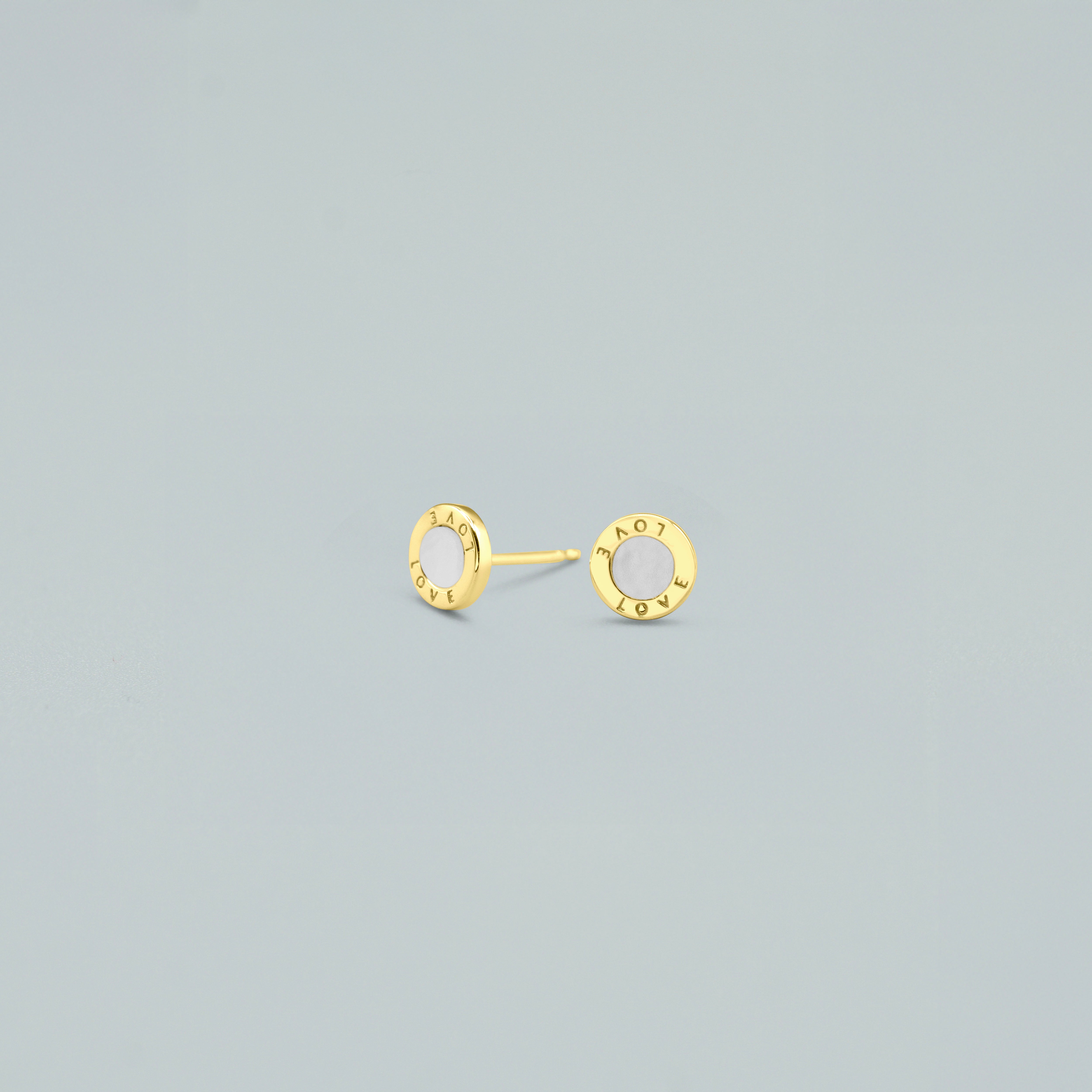 Orecchini "Love Token" - Argento 925 con Finitura Dorata