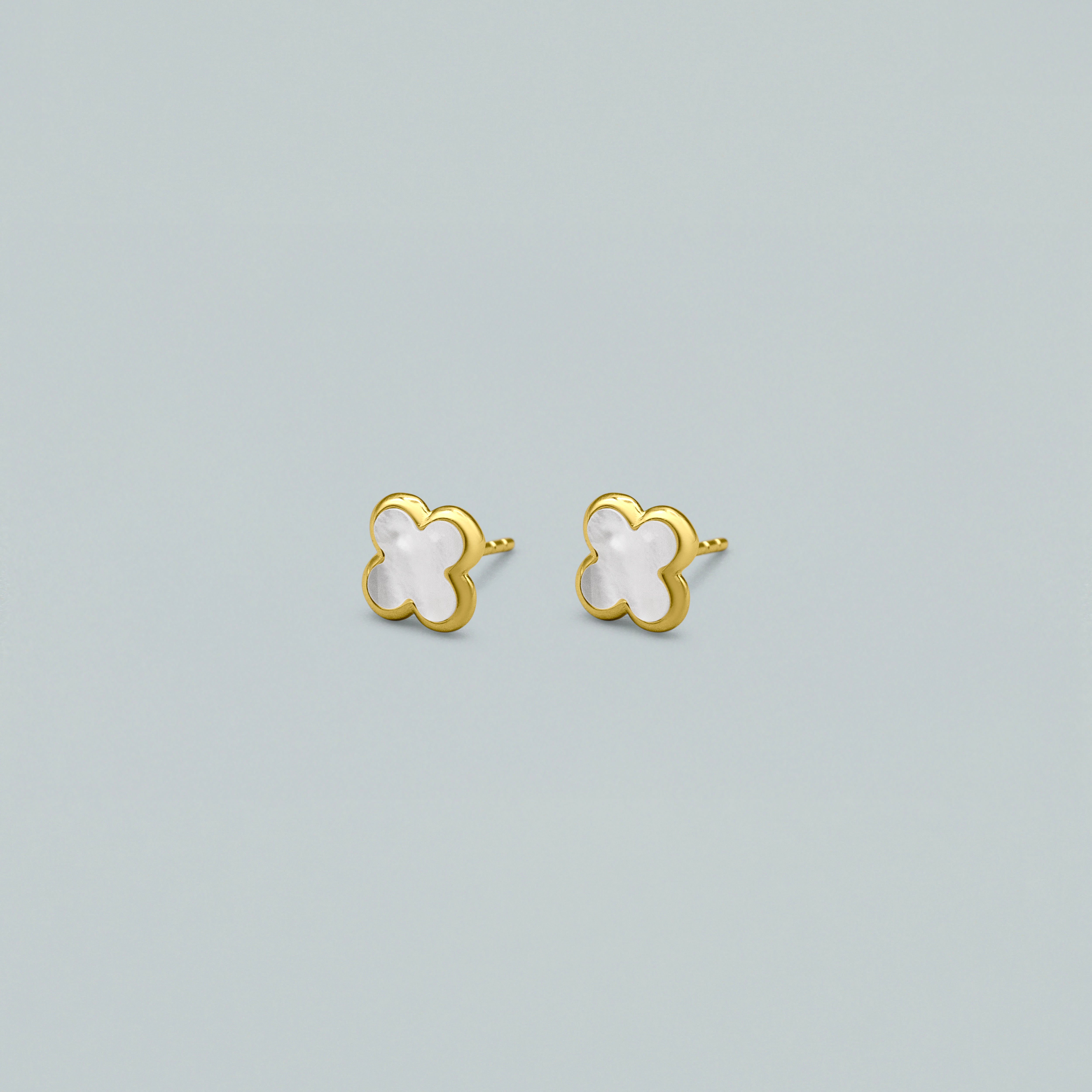 Orecchini "Lucky Pearl" - Argento 925 con Finitura Dorata