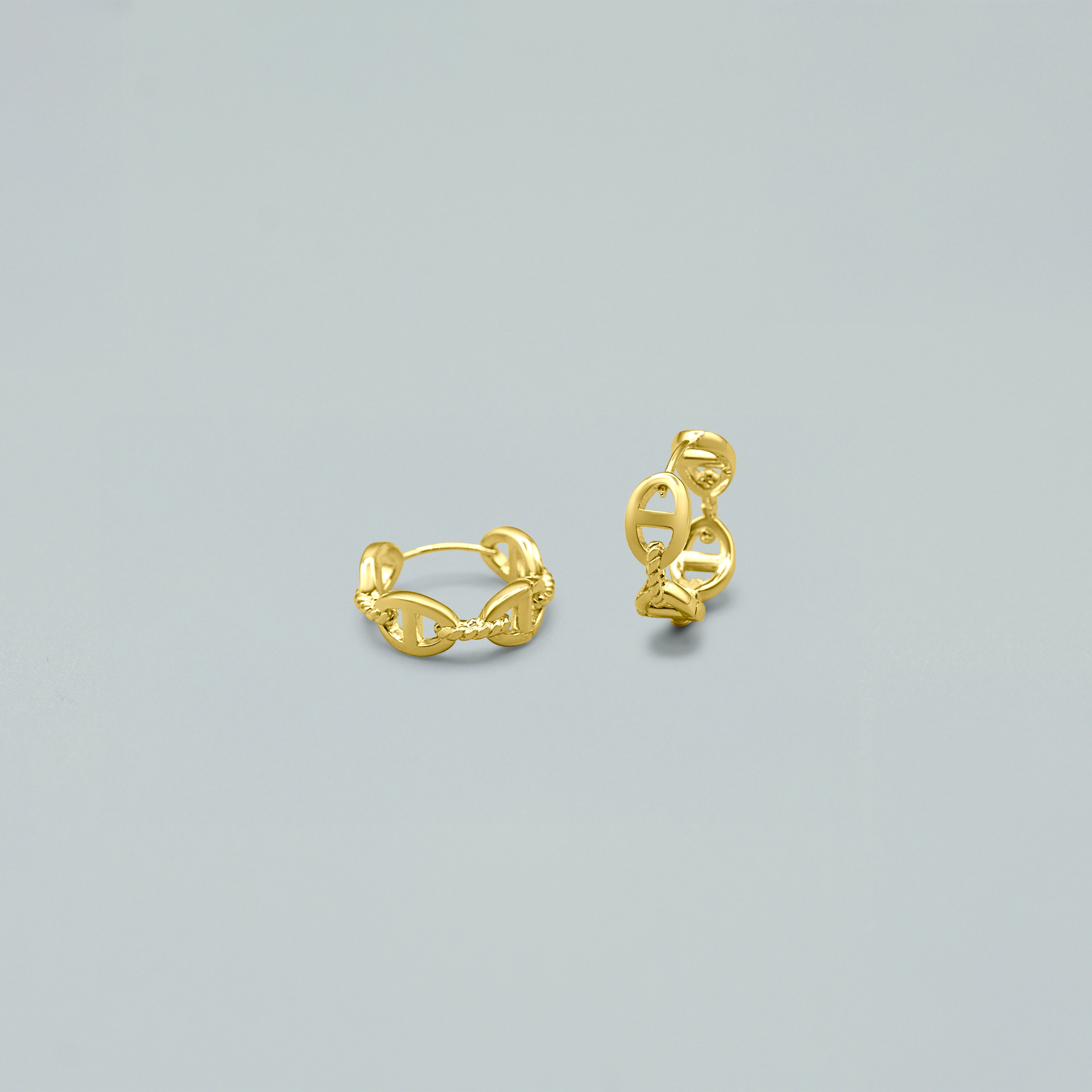 Orecchini "Sailor's Knot" - Argento 925 con Finitura Dorata