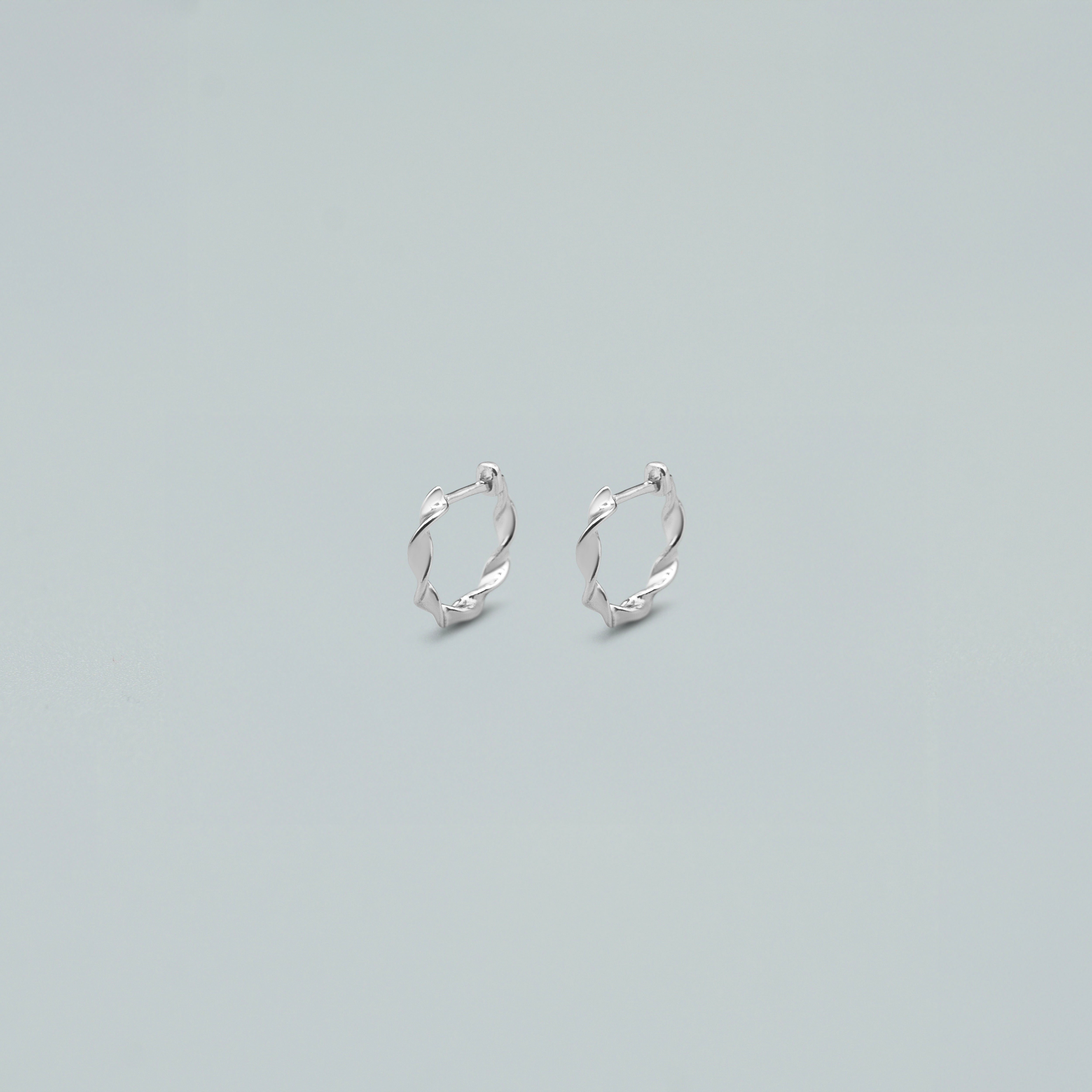 Orecchini "Swoosh"- Argento 925