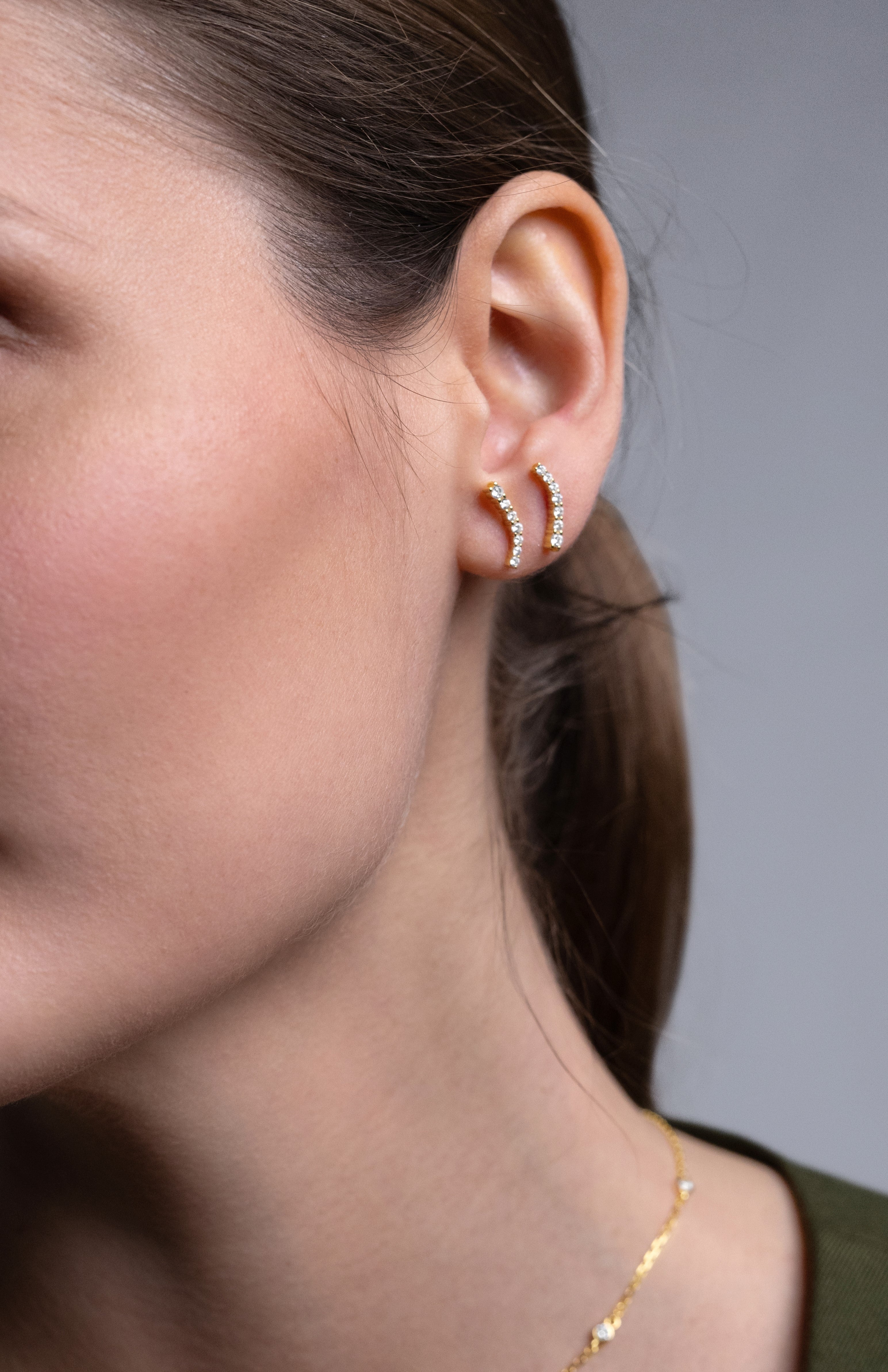 Orecchini "Seven Stars" - Argento 925 con Finitura Dorata