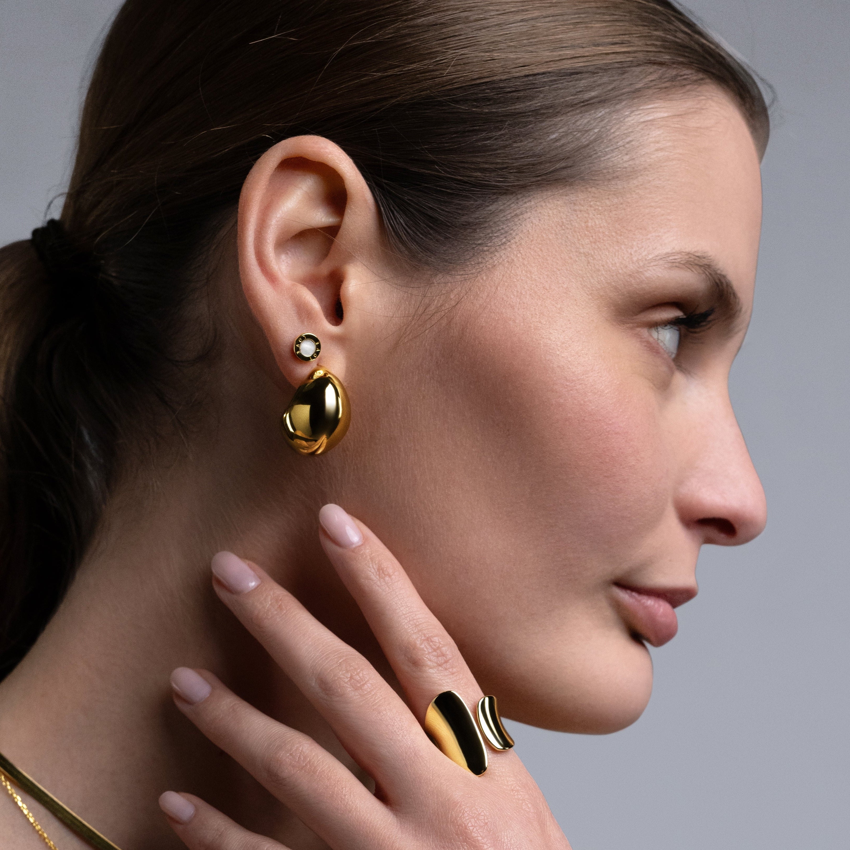 Orecchini "Love Token" - Argento 925 con Finitura Dorata