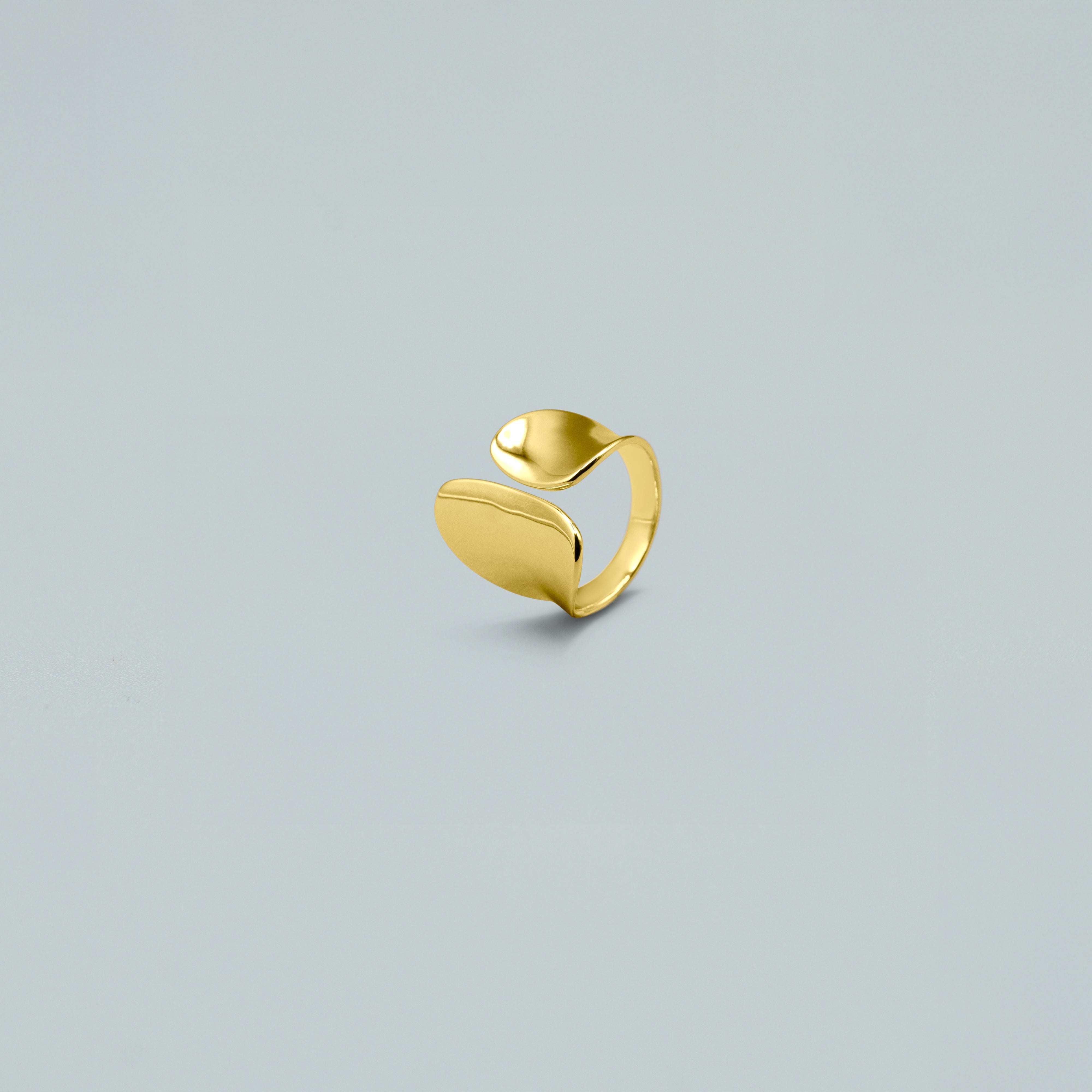 Anello "Aura" – Argento 925 con Finitura Dorata