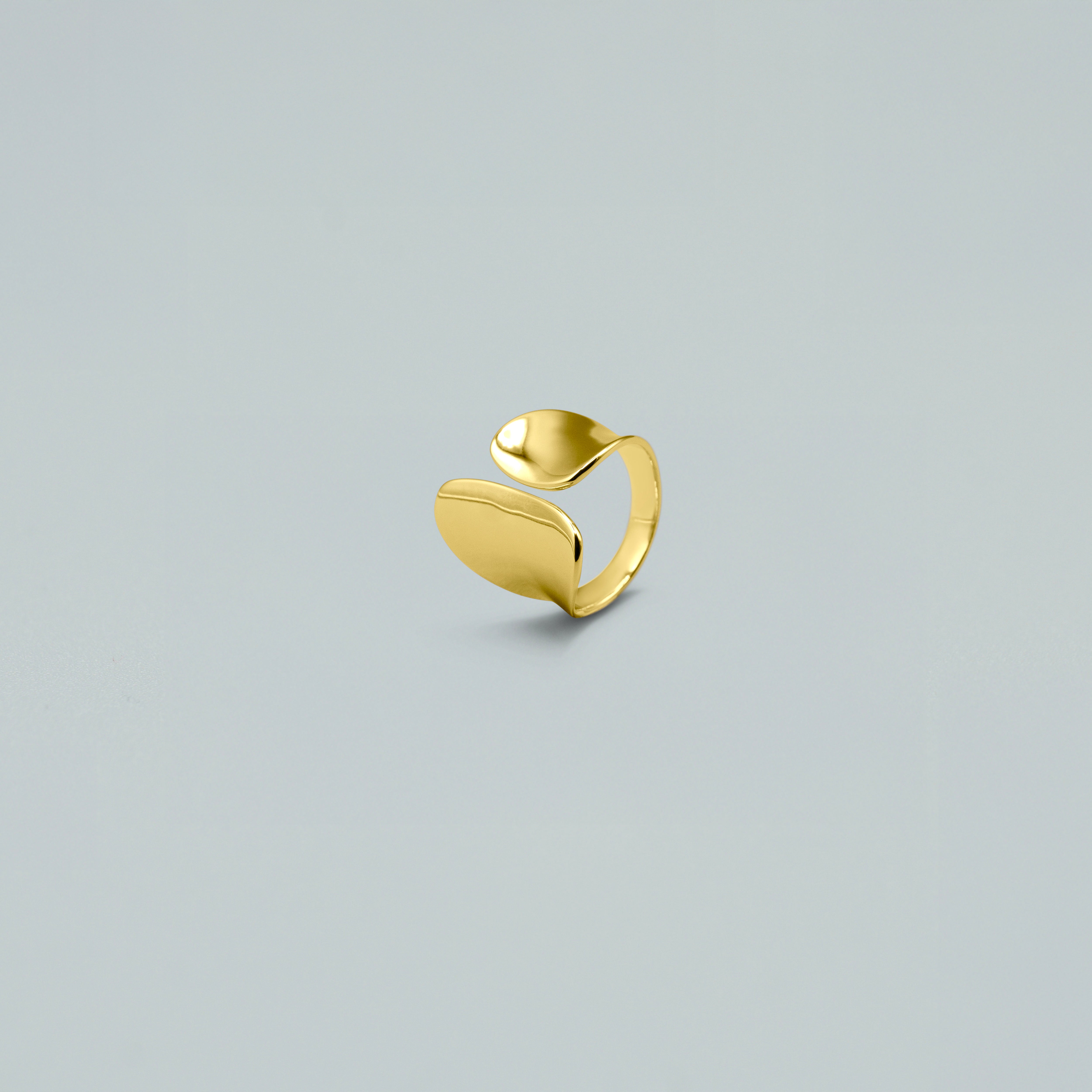 Anello "Aura" – Argento 925 con Finitura Dorata