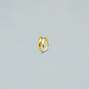 Anello "Pure Wave" – Argento 925 con Finitura Dorata
