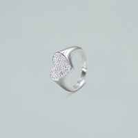 Anello "Shimmer Heart" – Argento 925