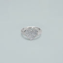 Anello "Shimmer Heart" – Argento 925