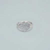 Anello "Shimmer Heart" – Argento 925