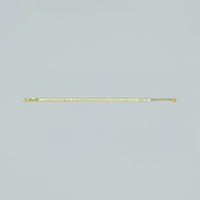 Bracciale "Mini Tennis" Argento 925 con Finitura Dorata