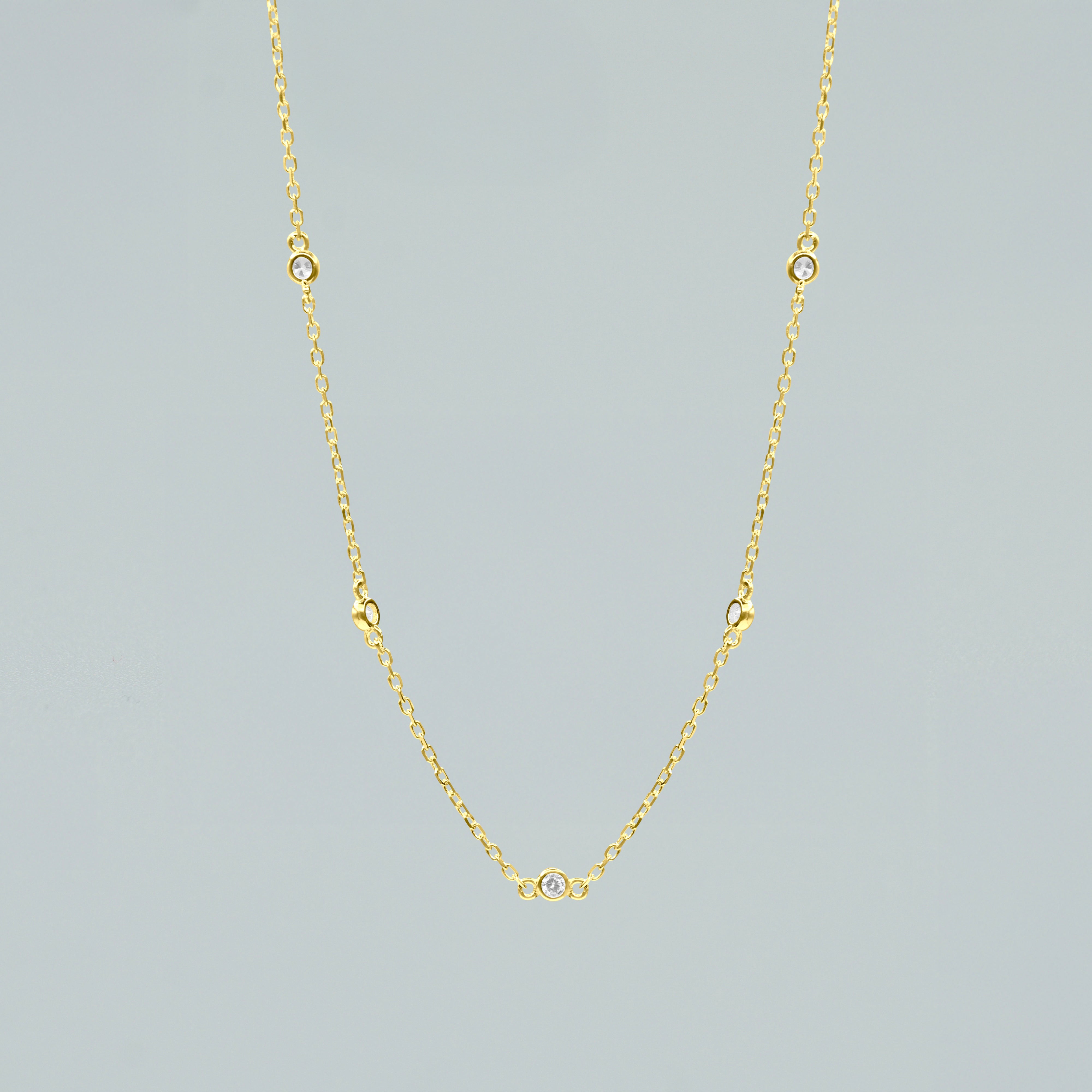 Collana "Interstellar" in Argento 925 - Finitura Dorata