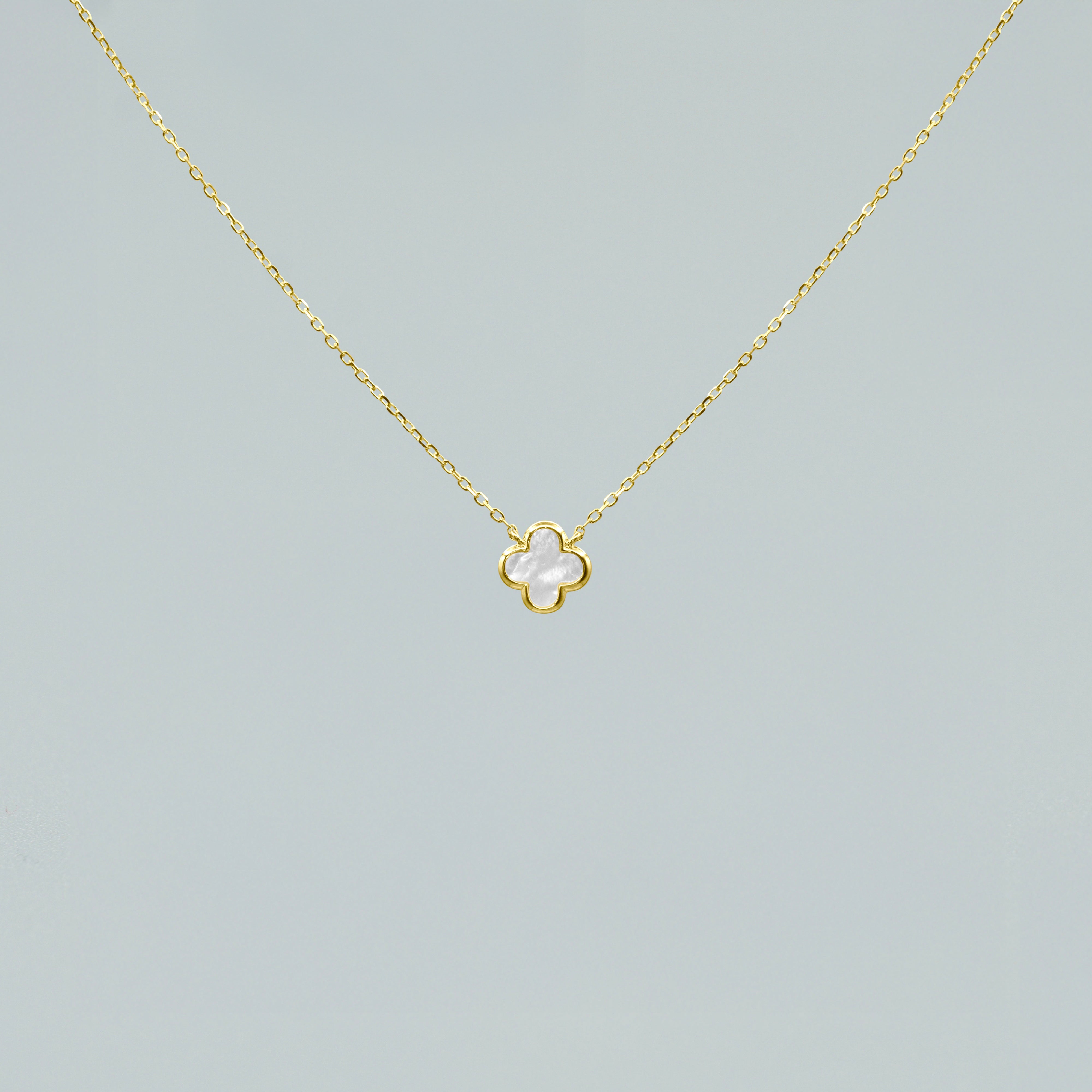 Collana "Lucky Pearl" Argento 925 con Finitura Dorata