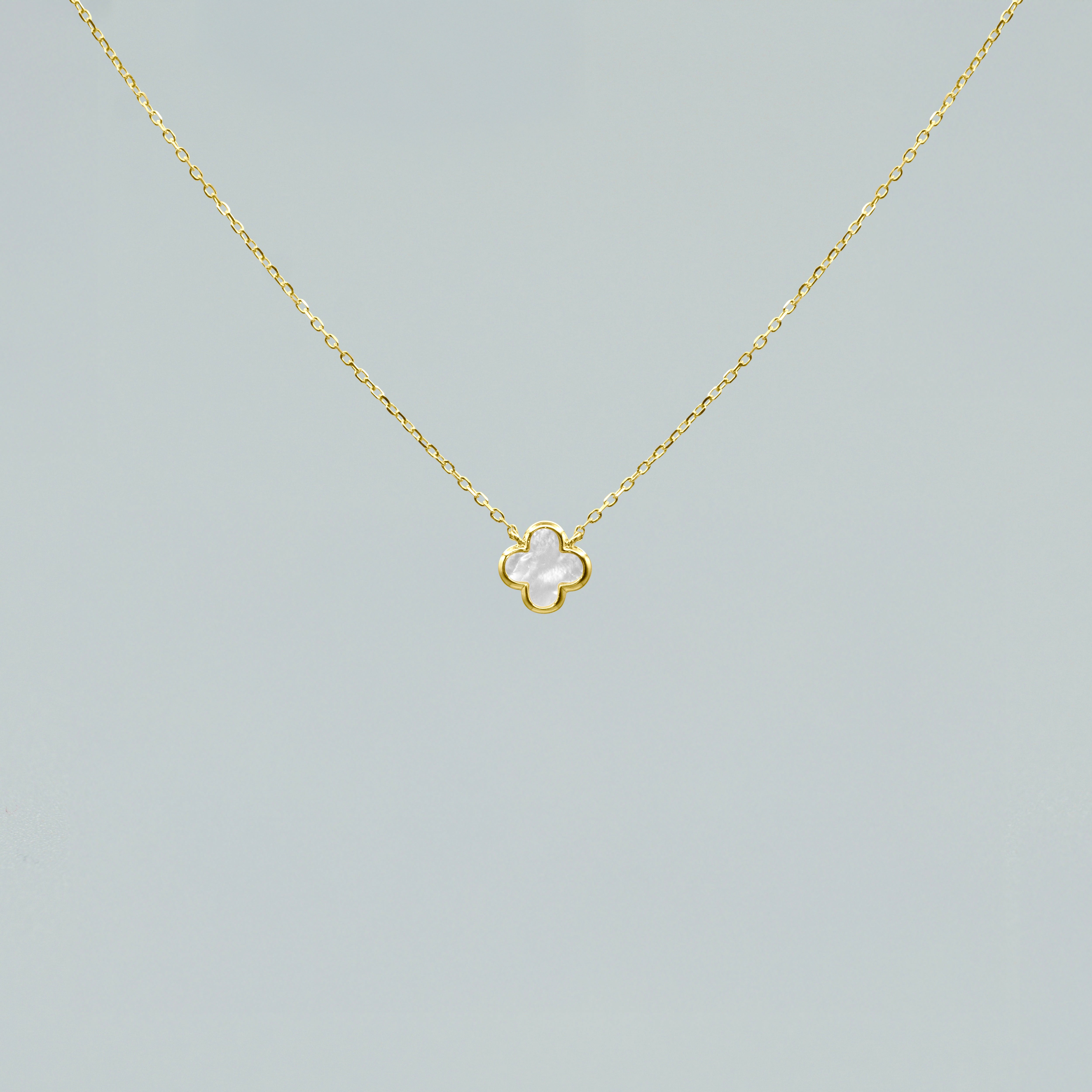 Collana "Lucky Pearl" Argento 925 con Finitura Dorata