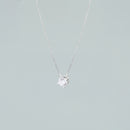 Collana "Astra" in Argento 925 con Zircone Solitario