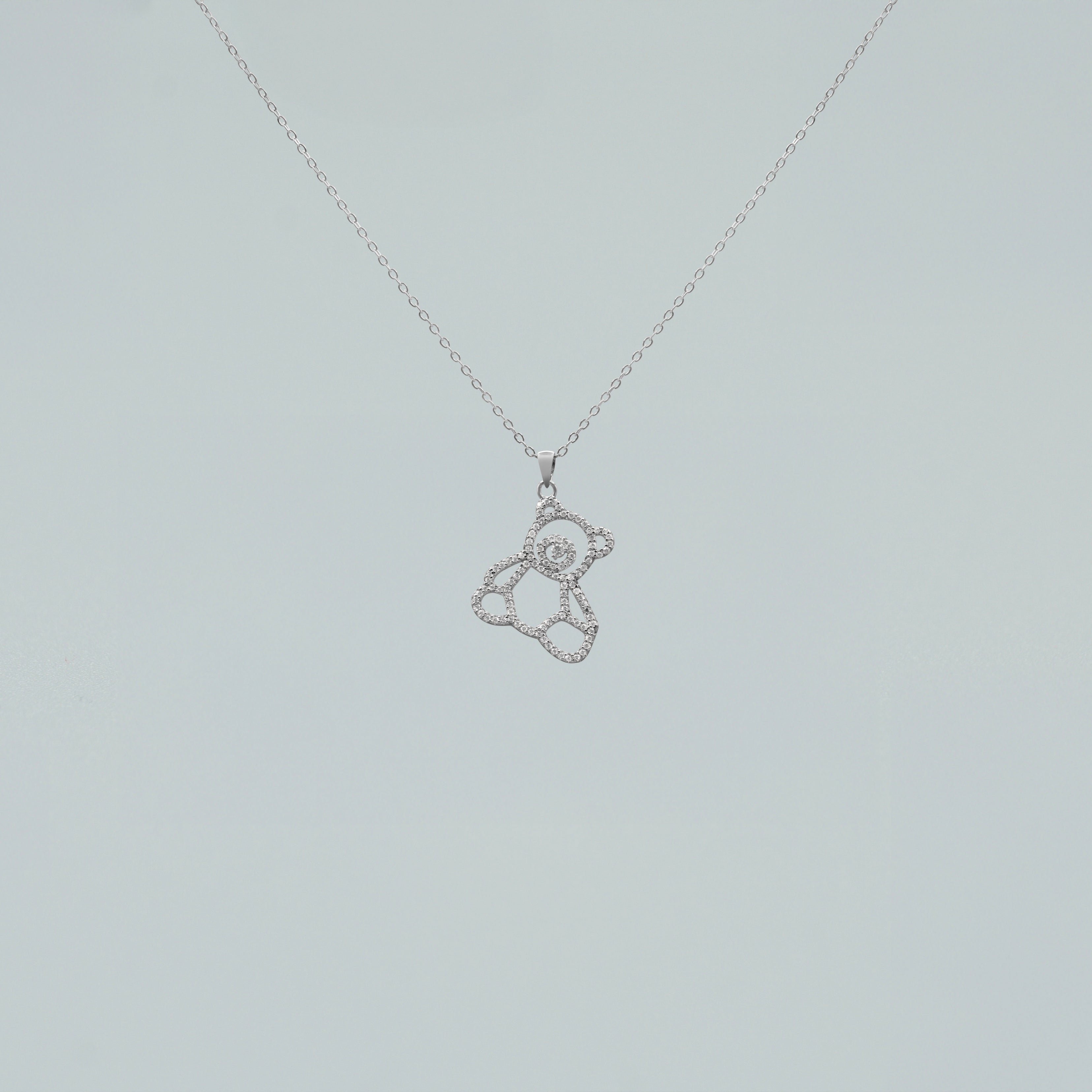 Collana "Teddy" in Argento 925 con Zirconi