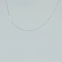 Collana "Plain Cross"- Argento 925