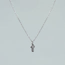 Collana "Petite Cross" in Argento 925 con Zirconi