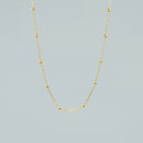 Collana "Milky Way" in Argento 925 – con Finitura Dorata