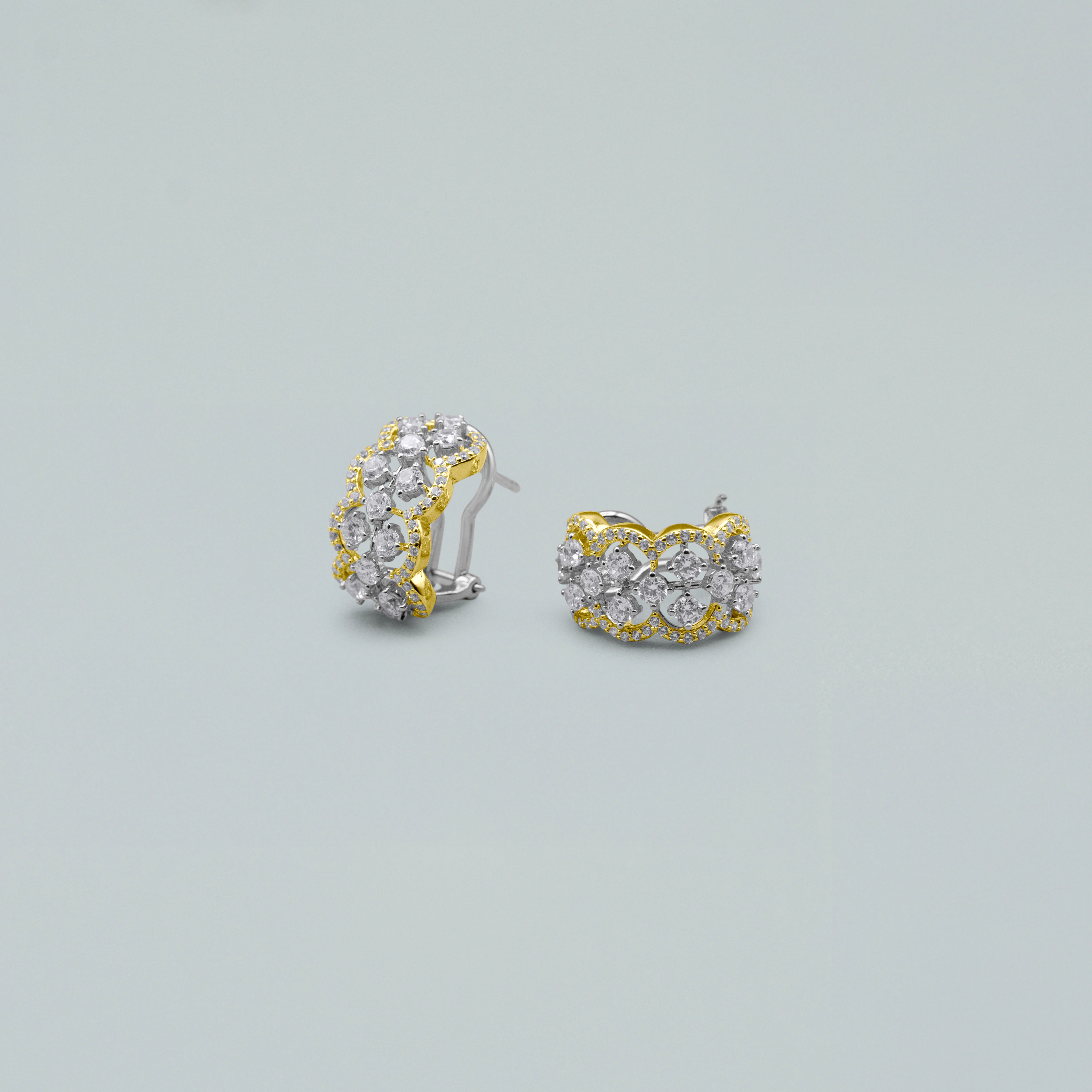 Orecchini "Treasure"- Argento 925 Bicolore