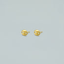 Orecchini "Buttons" - Argento 925 con Finitura Dorata