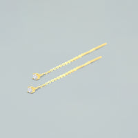 Orecchini "Falling"- Argento 925 con Finitura Dorata