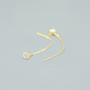 Orecchini "Threads"- Argento 925 con Finitura Dorata