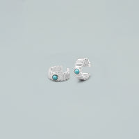 Ear Cuff "Blue Eye"- Argento 925