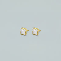 Orecchini "Lucky Pearl" - Argento 925 con Finitura Dorata
