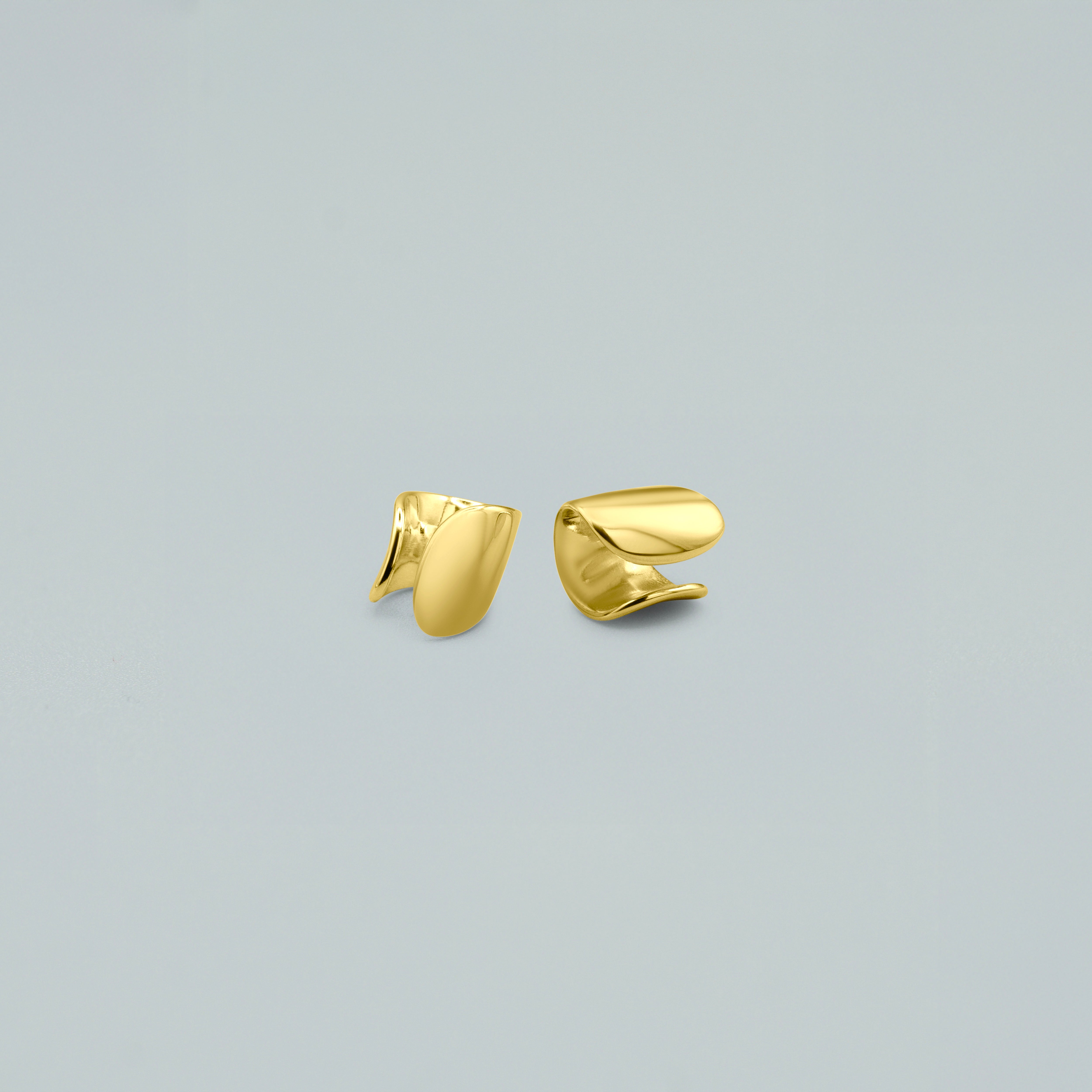 Ear Cuff "Beauty Shield"- Argento 925 con Finitura Dorata