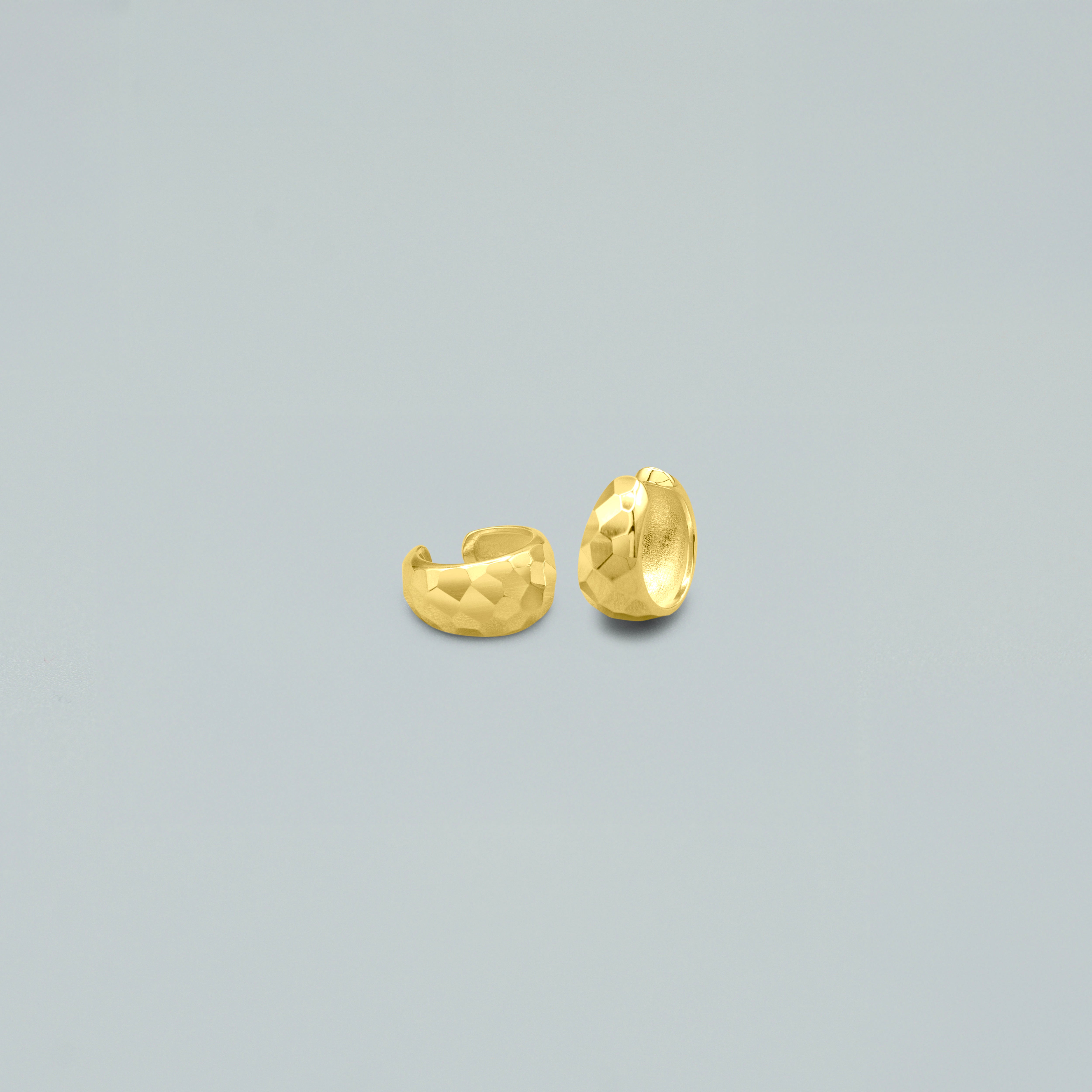 Ear Cuff "Meteorite"- Argento 925 con Finitura Dorata