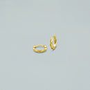 Orecchini "Sculpted Hoops"- Argento 925 con Finitura Dorata