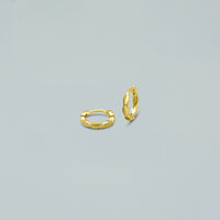 Orecchini "Sculpted Hoops"- Argento 925 con Finitura Dorata