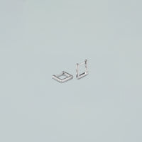 Orecchini "Mini Squares"- Argento 925