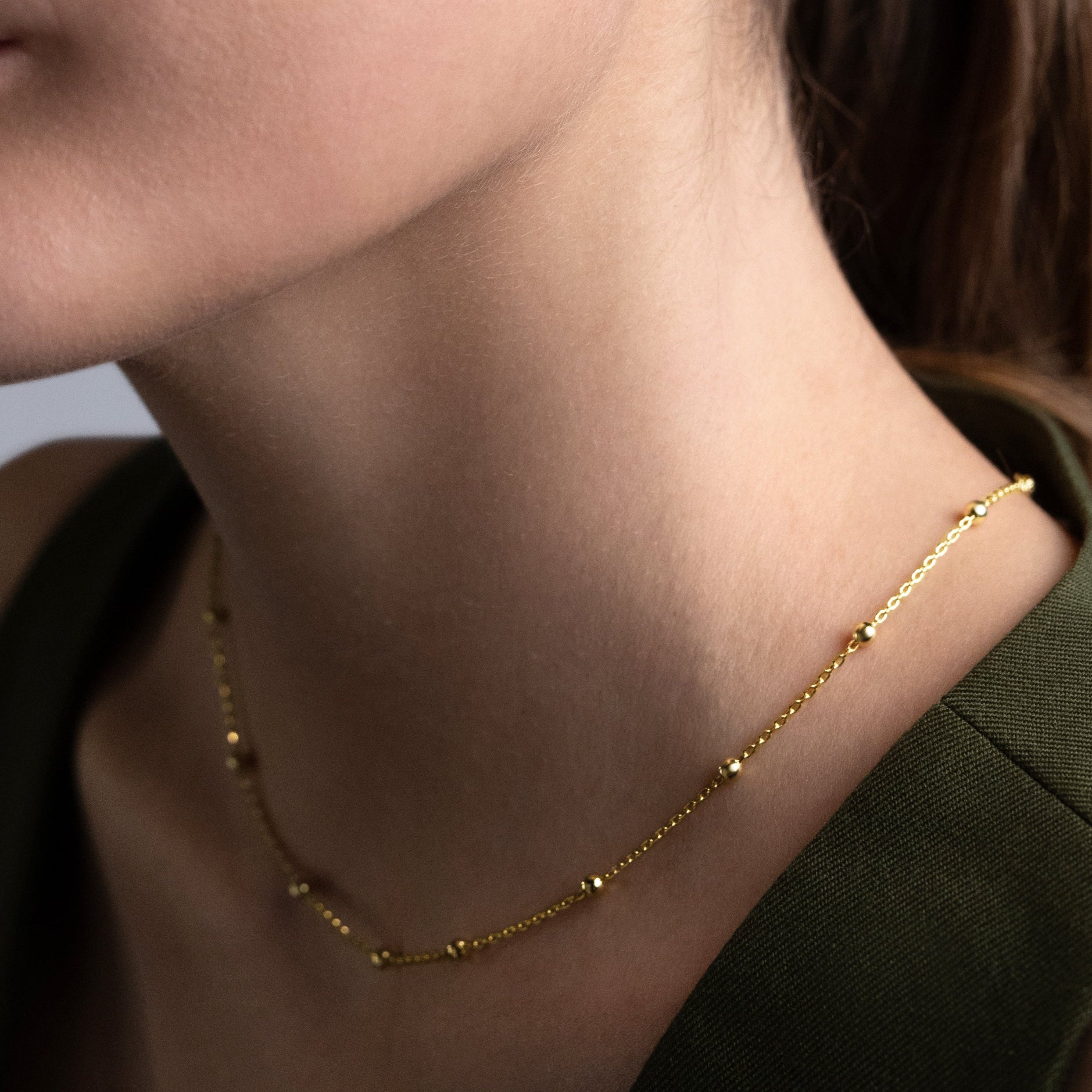 Collana "Milky Way" in Argento 925 – con Finitura Dorata