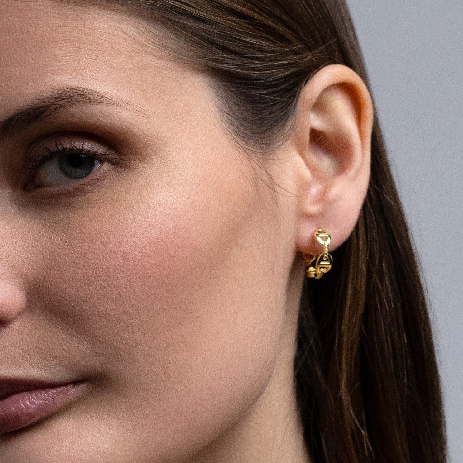 Orecchini "Sailor's Knot" - Argento 925 con Finitura Dorata